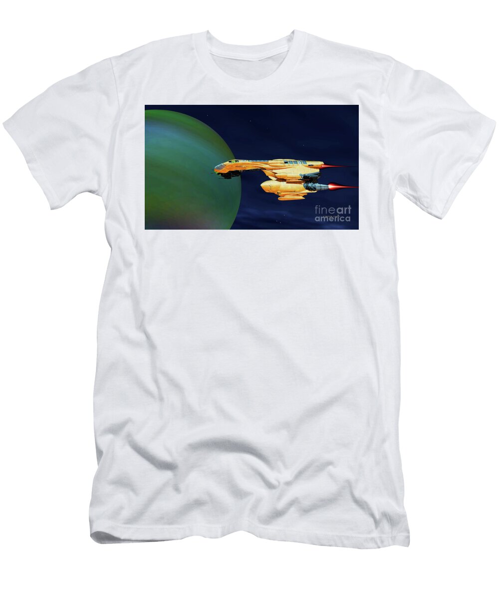 Starship Visits Exoplanet Corey Ford T-Shirt