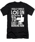 Start Working Now Work From Home Working Home Florian Dold Art T-Shirt