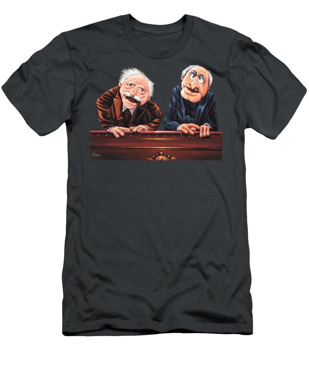 Statler and Waldorf Heckling From the Balcony of the Muppet Show V2 Jorge Terrones T-Shirt