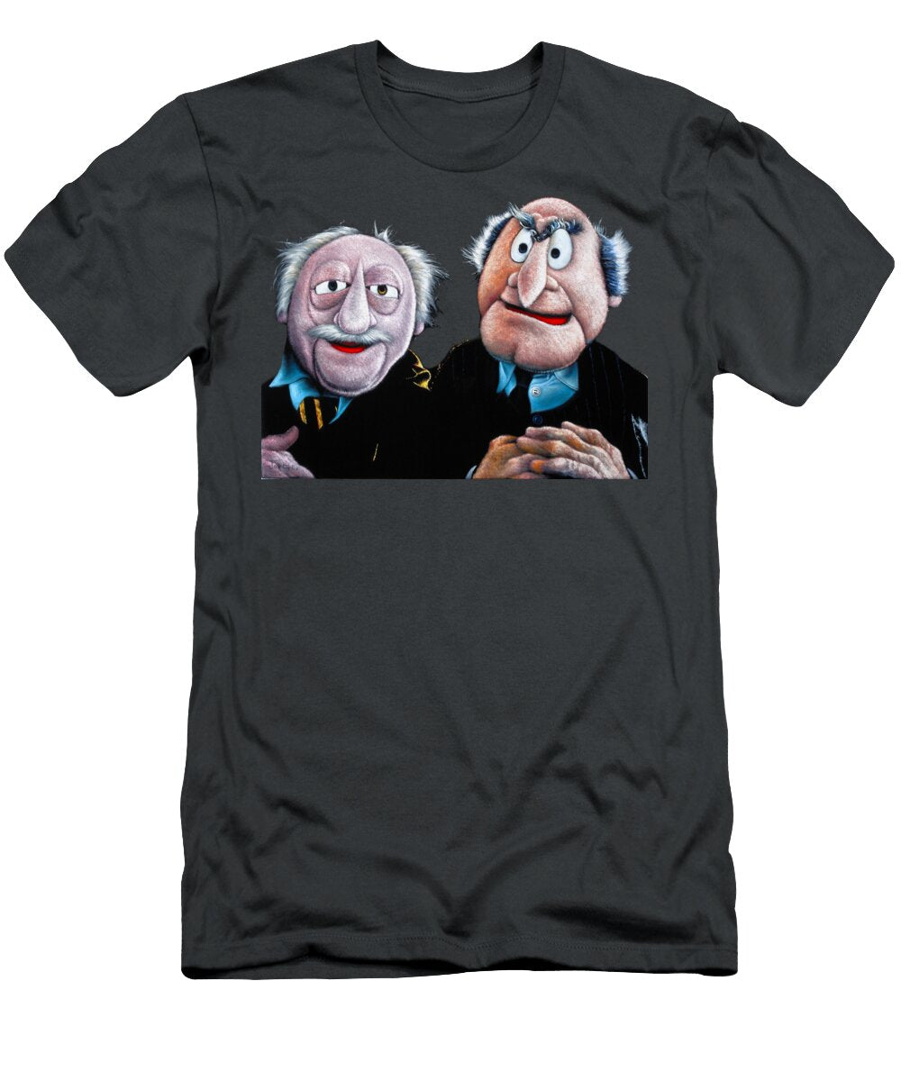 Statler and Waldorf Heckling From the Balcony of the Muppet Show V3 Jorge Terrones T-Shirt
