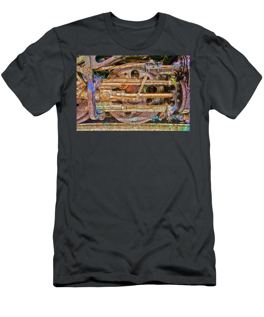 Steam Engine Linkage 2 Richard J Cassato T-Shirt