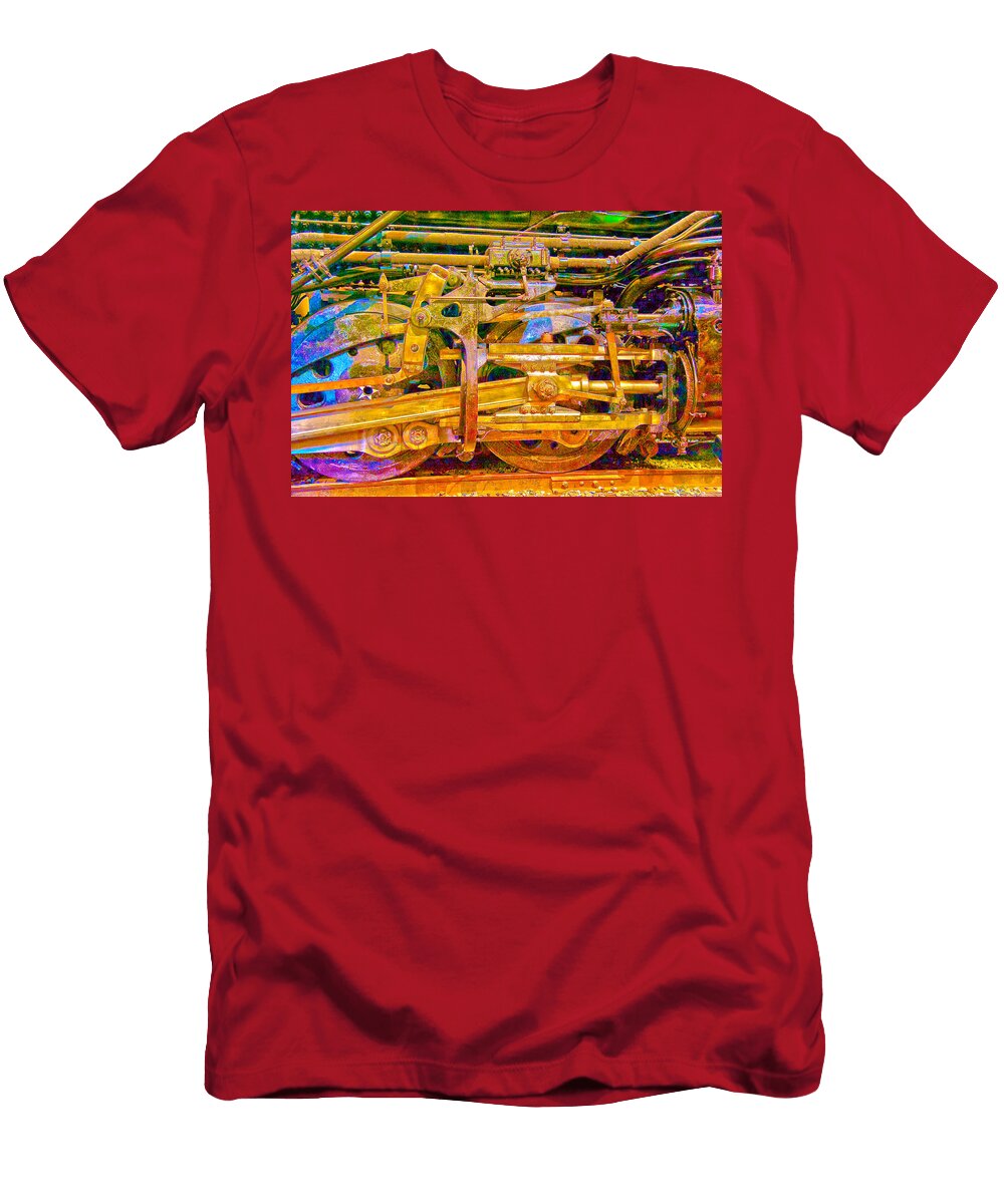 Steam Engine Linkage 3 Richard J Cassato T-Shirt