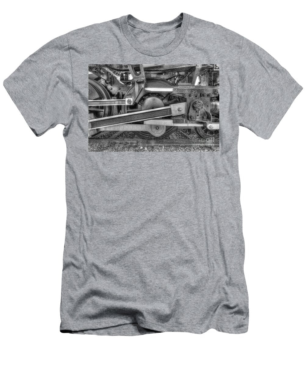 Steam Locomotive Front Drive Wheel Greg Hager T-Shirt