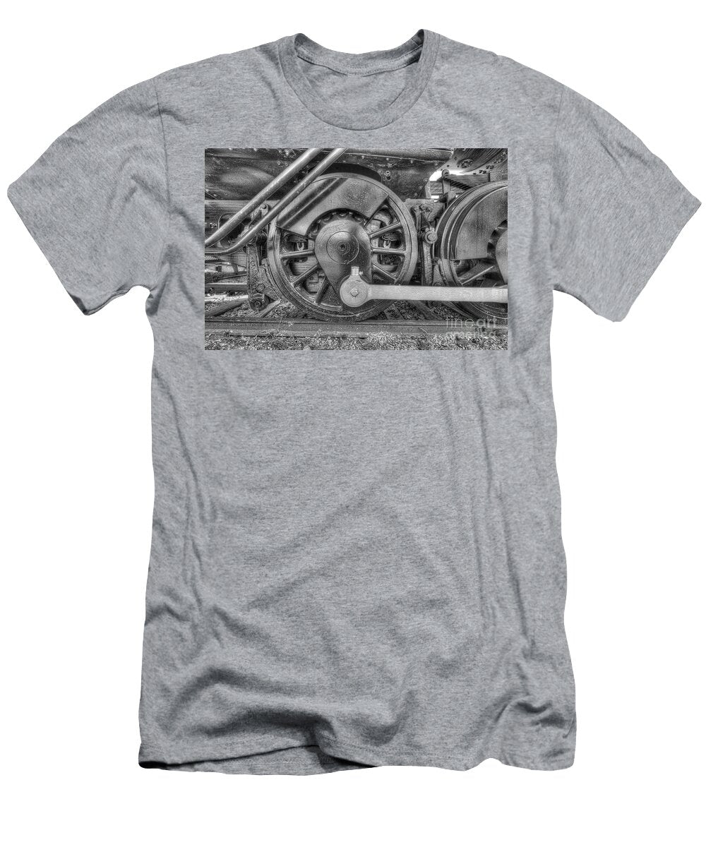 Steam Locomotive Rear Drive Wheel Greg Hager T-Shirt