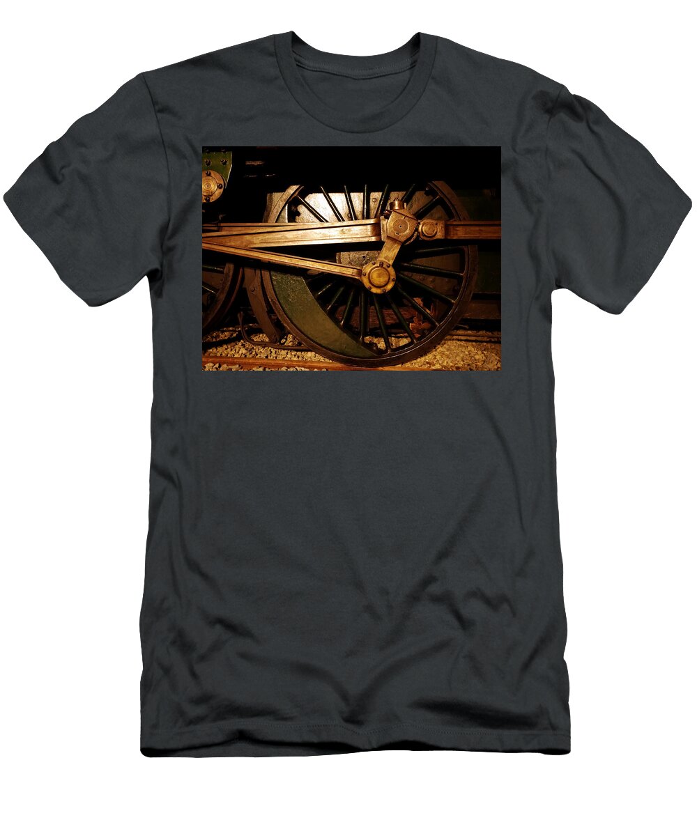 Steam Locomotive Wheel Robert Navorol T-Shirt