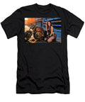 Steampunk Mechanic Woman with Custom Motorcycle Matthias Hauser T-Shirt