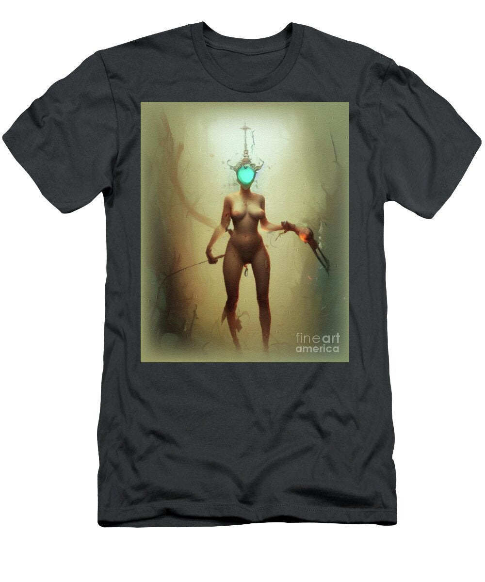 Steampunk Warrior Fantasy Woman Raphael Terra T-Shirt