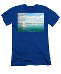 Steer the Course West Kirby Marine Lake Wirral Peter Farrow T-Shirt