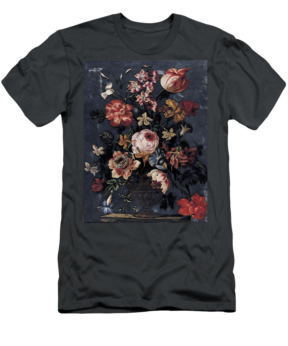 Still Life of Flowers in an Urn Mario Nuzzi T-Shirt