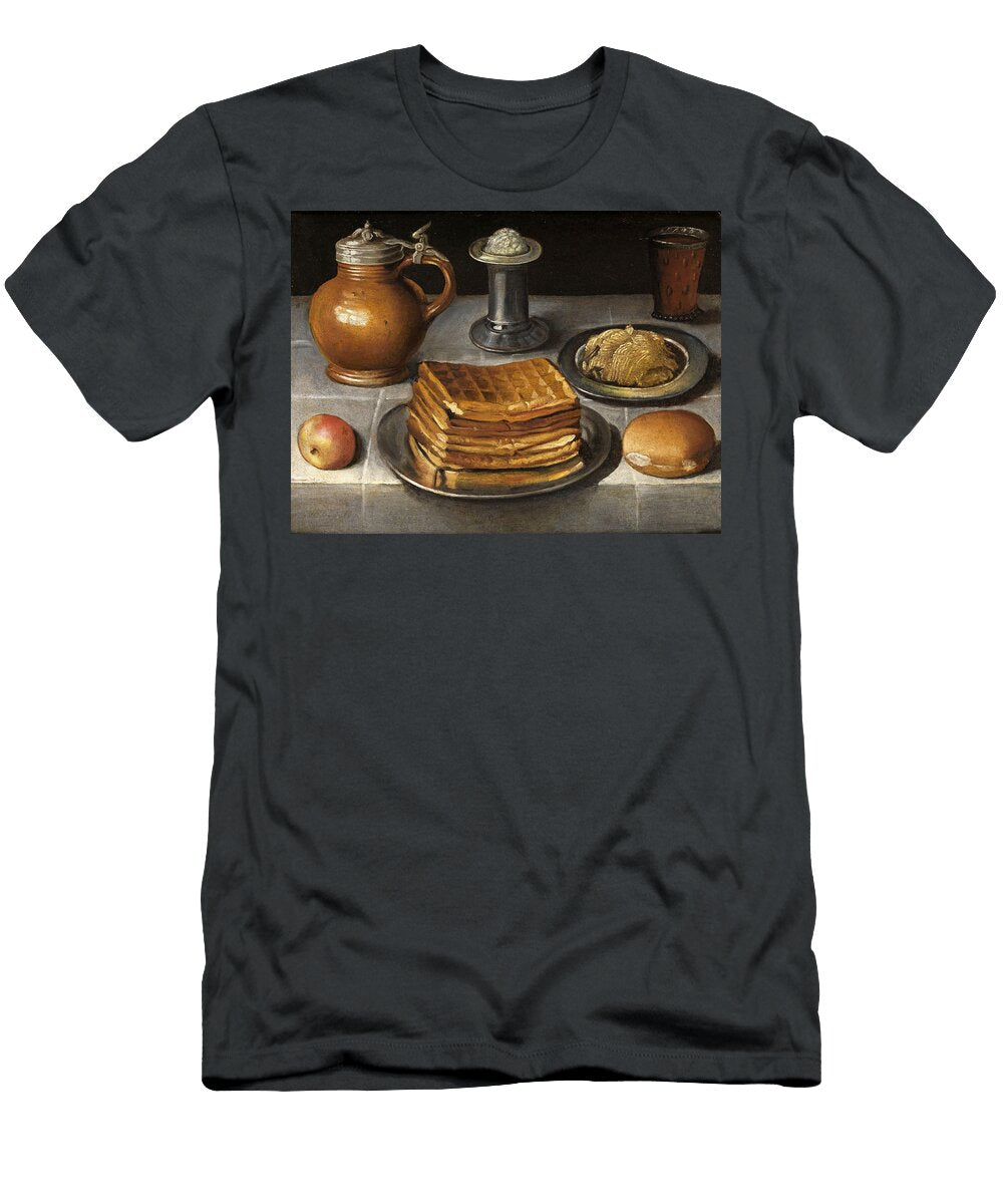 Still Life with Waffles Circle of Georg Flegel T-Shirt
