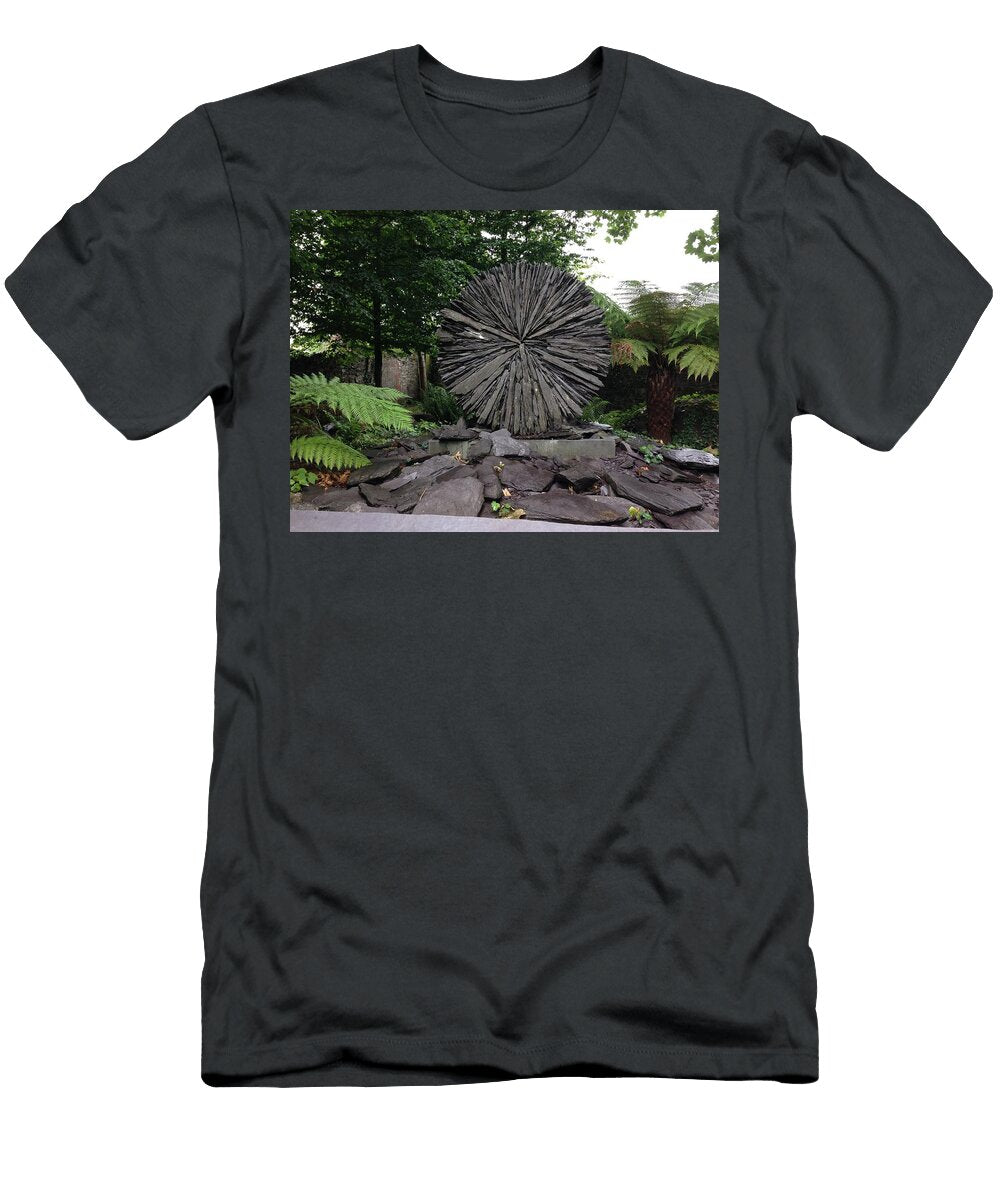 Stone Sculpture in Garden Setting Laveta Kirby T-Shirt