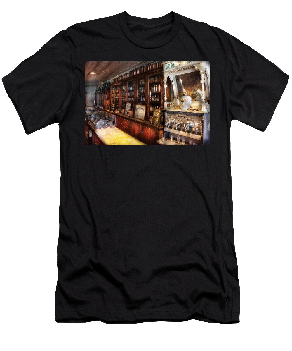 Store the Local Soda Fountain and Pharmacy Mike Savad T-Shirt