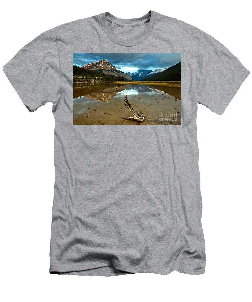 Storm Cloud and Mt Chephren Reflections Adam Jewell T-Shirt
