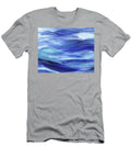 Storm Is Far Away Blue Ocean Wave Irina Sztukowski T-Shirt