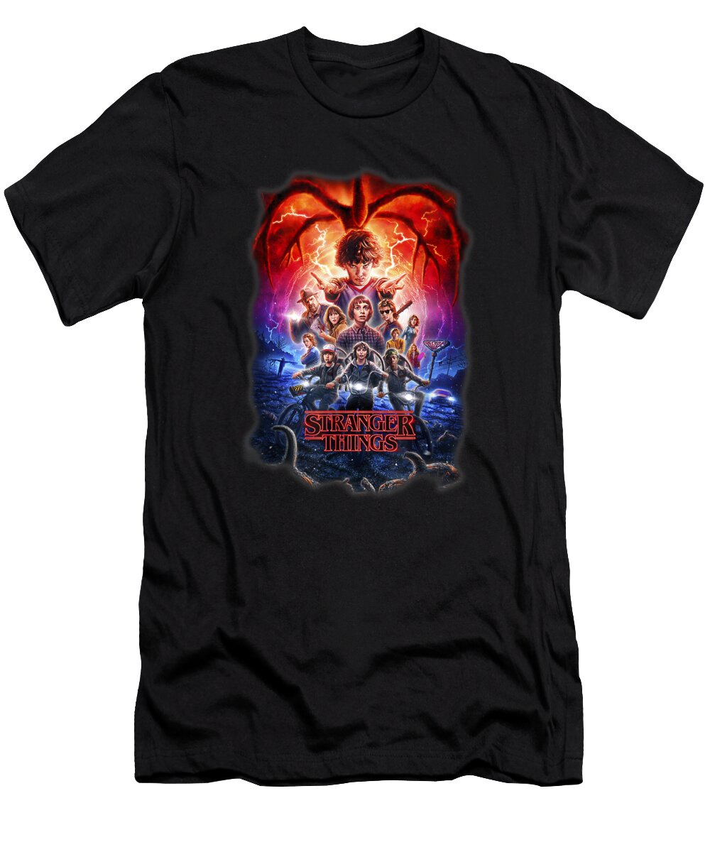 Stranger Things Group Shot Poster Fade Bui Chinh T-Shirt