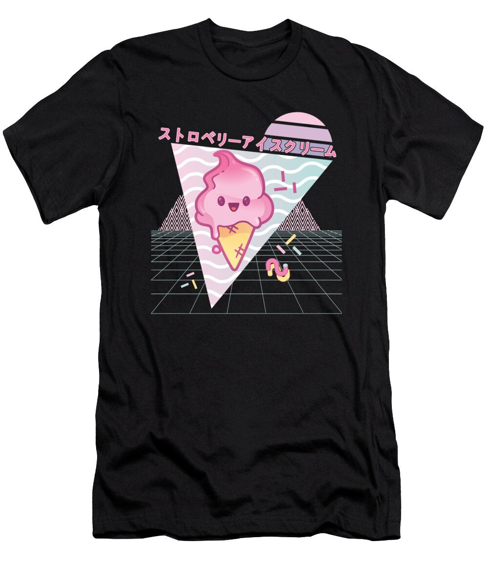 Strawberry Ice Cream 80s Retro Me T-Shirt