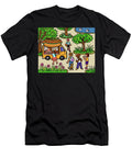 Street Food Truck Hot Dog Illustration Cartoon Drawing Nalidsa Sukprasert T-Shirt