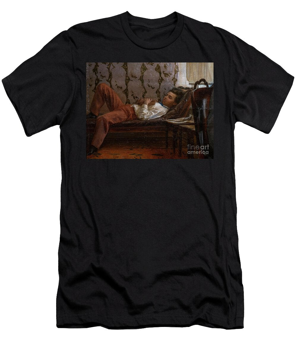 Students Preparing for an Exam Detail 1864 Ilya Efimovich Repin T-Shirt