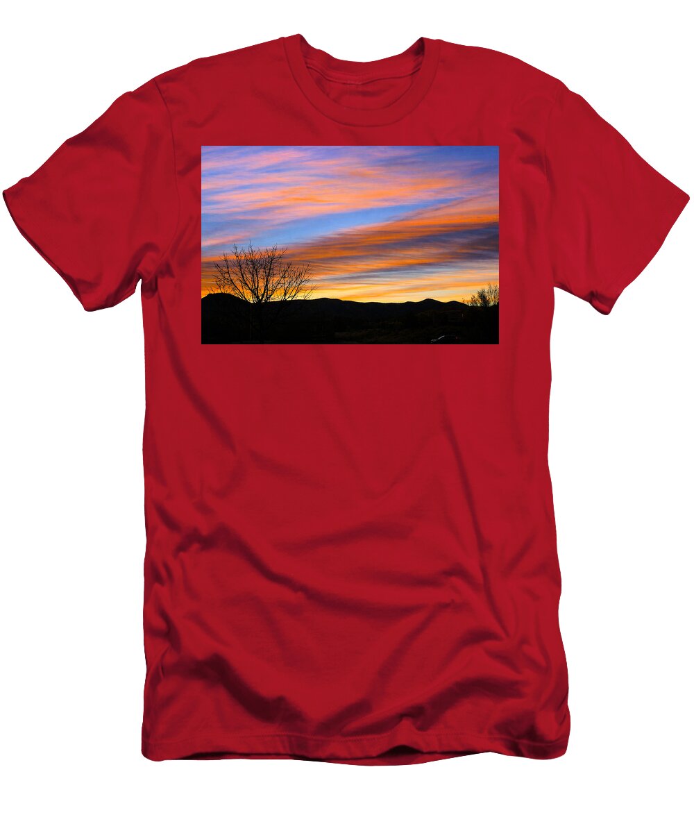 Stunning Sunset Over Hills Mario G Rivera T-Shirt