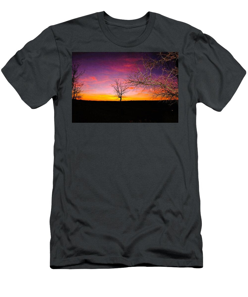 Stunning Winter Sunset Mario G Rivera T-Shirt
