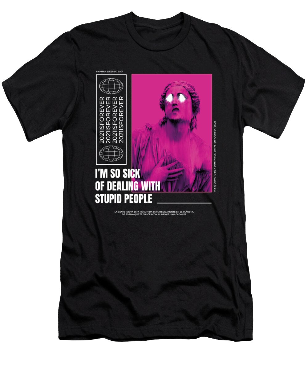 Stupid People Abstract Collage Me T-Shirt
