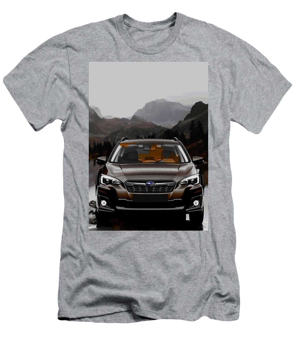 Subaru Impreza in a Mountain Landscape Destiney Sullivan T-Shirt