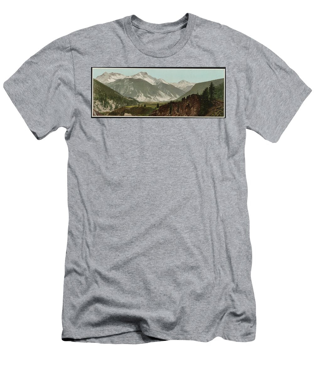 Sultan Mountain Colorado 9ae1b4 Motionage Designs T-Shirt