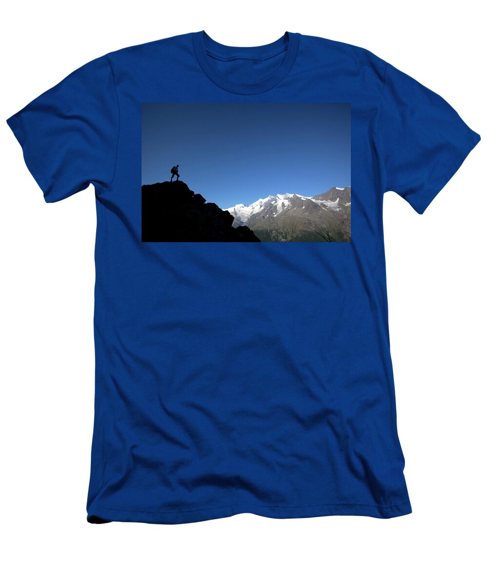 Summer in Saas Fee Mountains Mario Colonel T-Shirt