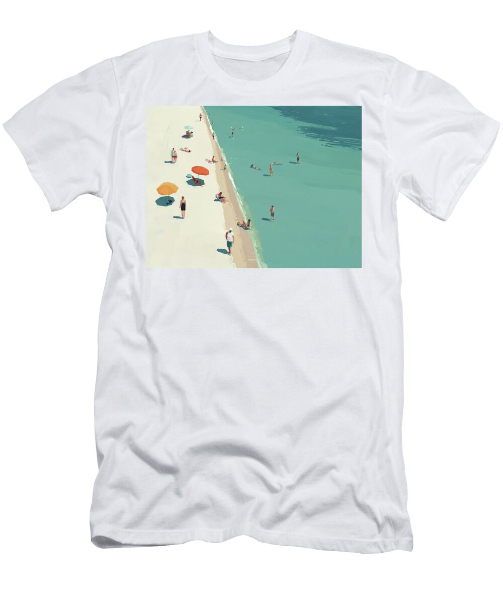 Summer Shoreline Fun Dennis Kirby T-Shirt