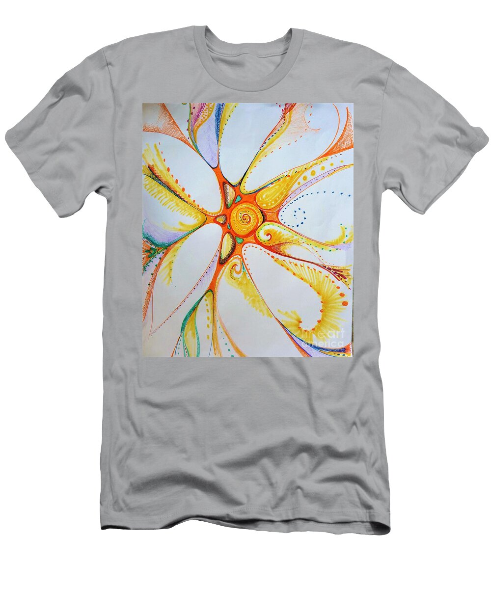 Sun Flower Cat Pancake T-Shirt