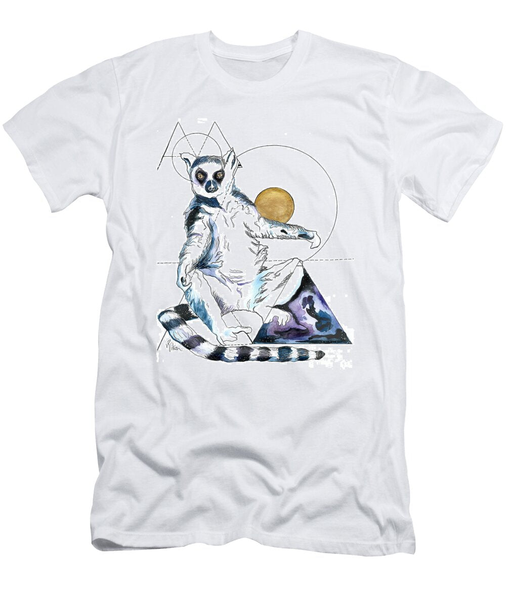 Sun Worship Ring Tailed Lemur D Renee Wilson T-Shirt