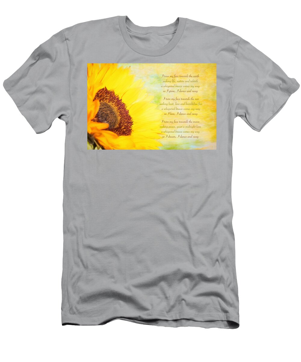 Sunflower Poetry Amanda Lakey T-Shirt
