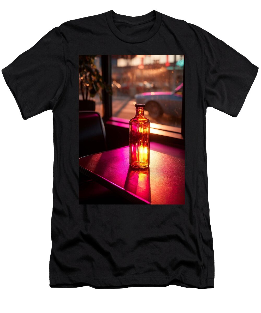 Sunlit Bottle on Table Pancake Syrup Grayson Sheppard T-Shirt