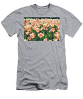 Sunlit Tulips Pink Tulips Blooms in the Morning Saint Petersburg Russia Julien T-Shirt