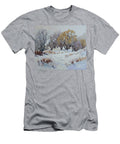 Sunny Winter Painting Painting Price Sale Snow Tree Fine Art Oil N Akkash T-Shirt