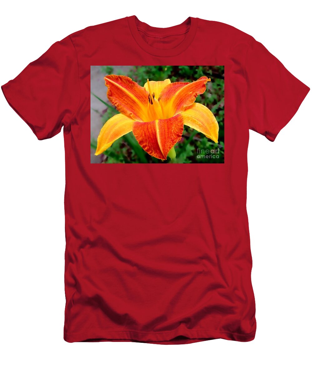 Sunnyside Up Orange Vols Daylily Virginia Artho T-Shirt