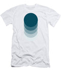 Sunrise Ii Retro Abstract Geometric Rising Sun in Teal Tina Lavoie T-Shirt