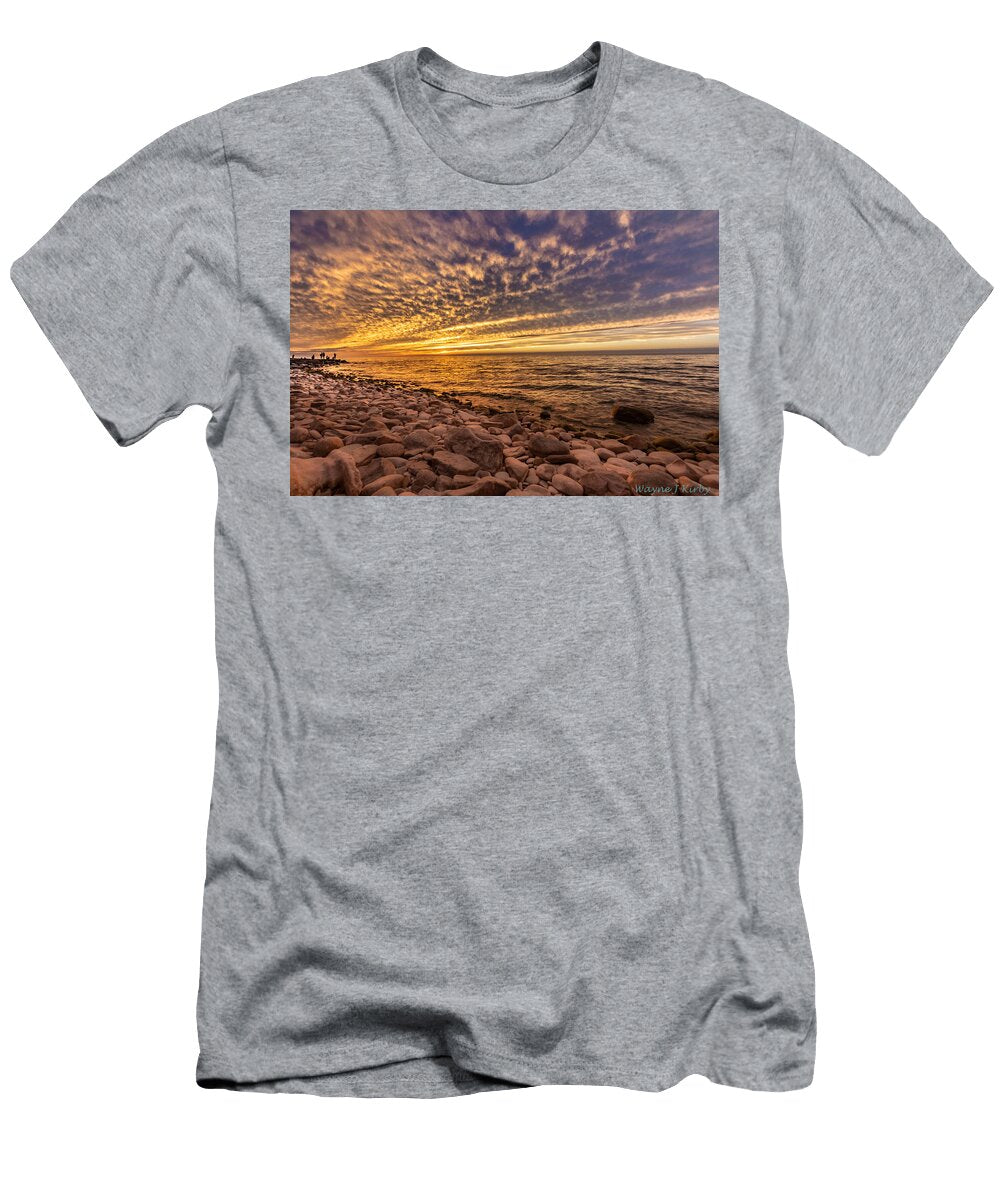 Sunset and Clouds Among the Rocks Wayne Kirby T-Shirt