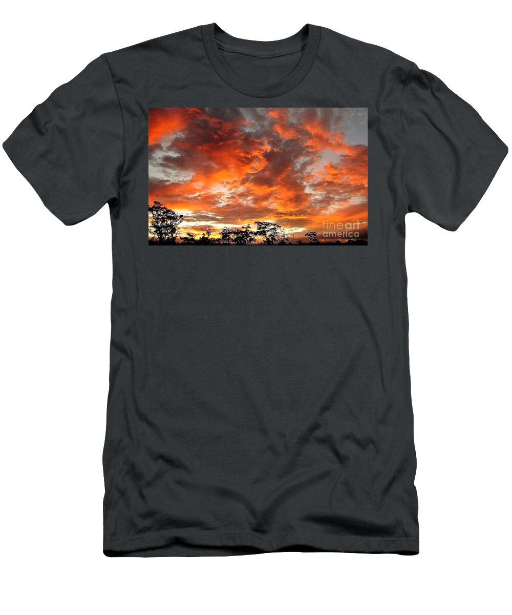 Sunset At 4000 Cat Pancake T-Shirt