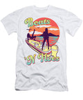Sunset Boats and Hoes Neon Future T-Shirt