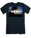 Sunset By the Palm Lined Shore Mario G Rivera T-Shirt