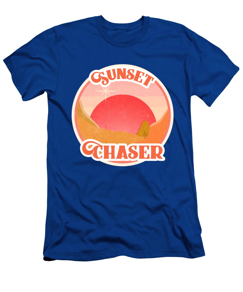 Sunset Chaser Retro Ognisty T-Shirt