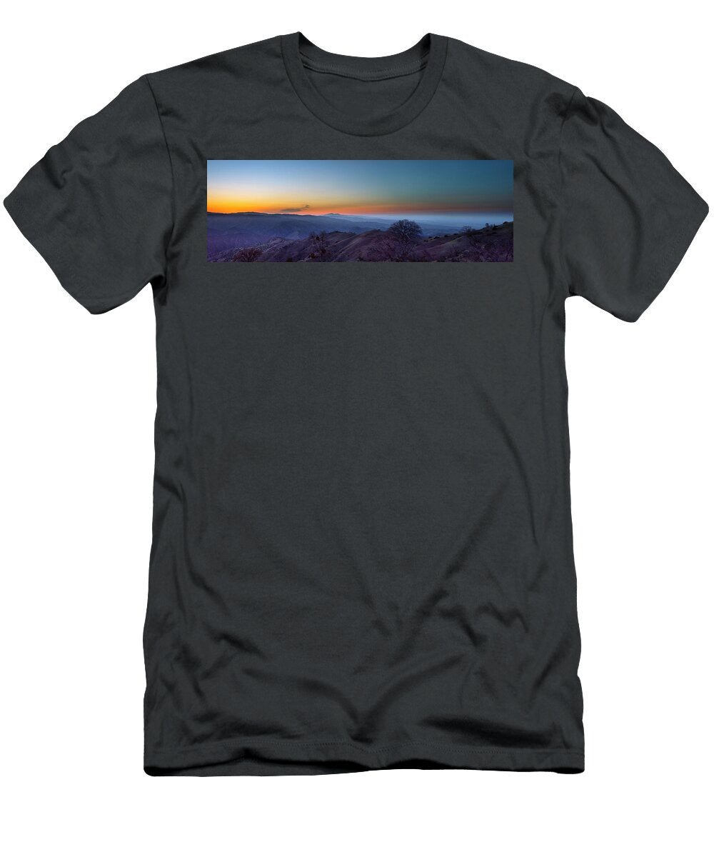 Sunset Mt Diablo Viewed From Mt Oso Mike Gifford T-Shirt