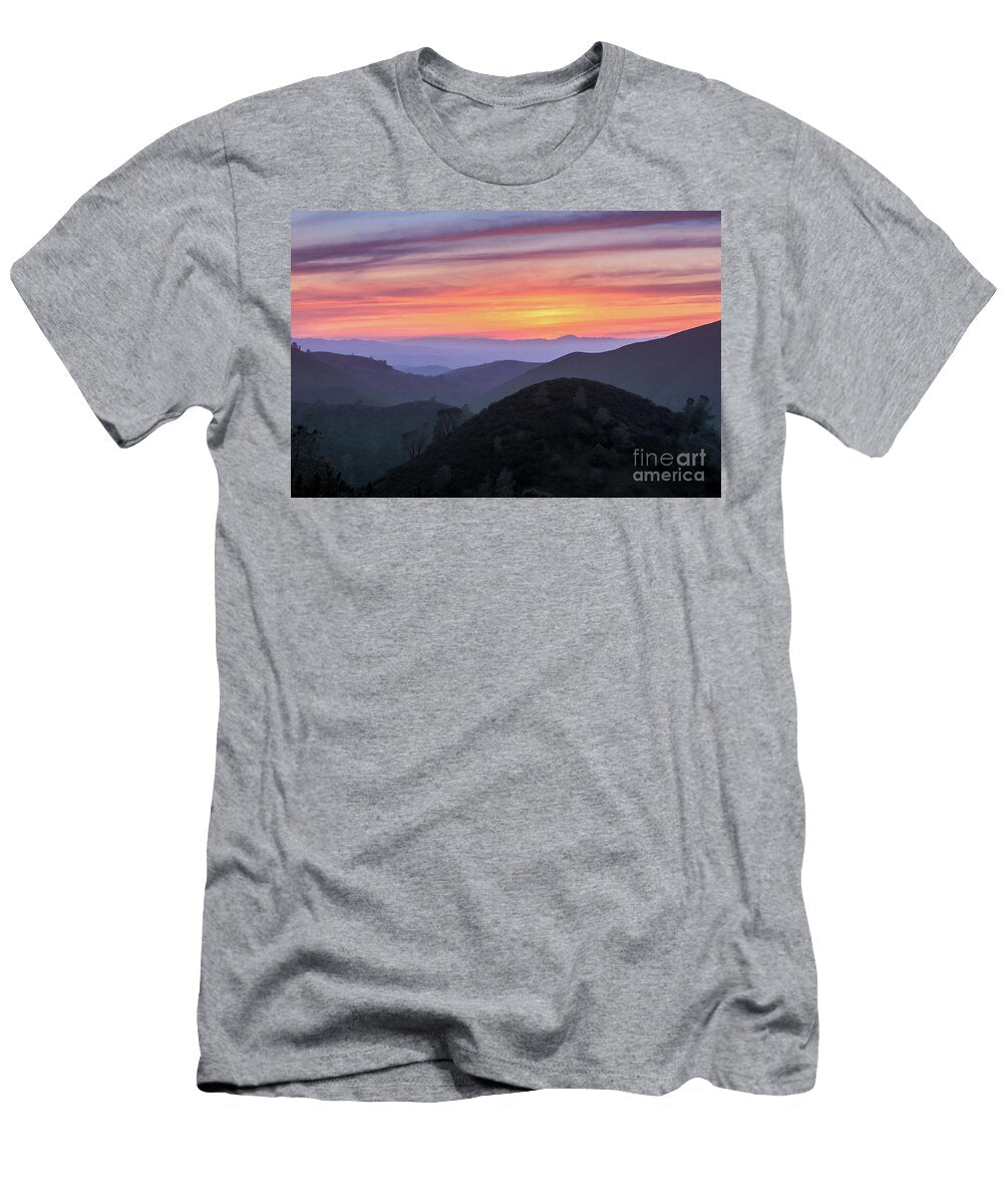 Sunset of Rolling Hills At Mt Diablo State Park California USA Yuval Helfman T-Shirt