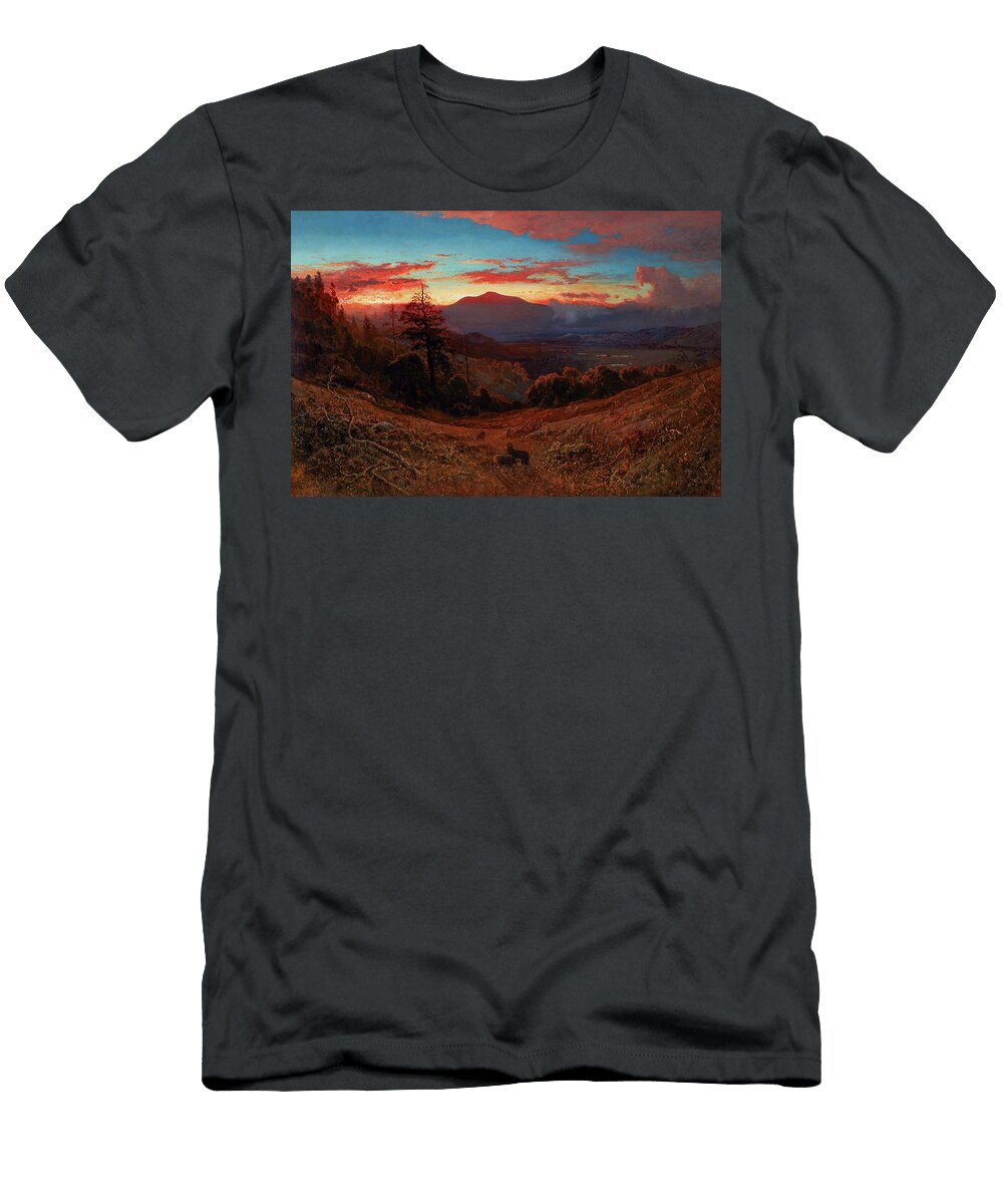 Sunset on Mount Diablo Marin Sunset William Keith T-Shirt