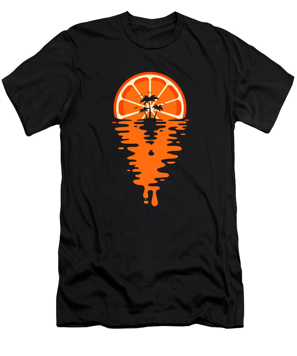 Sunset Orange Vaporwave Lm2kone T-Shirt