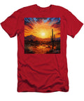 Sunset Over Desert Landscape for Interior Design Athree Royalstars T-Shirt