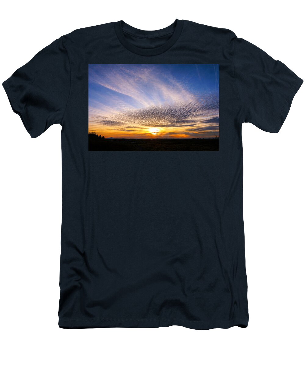Sunset Over Expansive Horizon Mario G Rivera T-Shirt