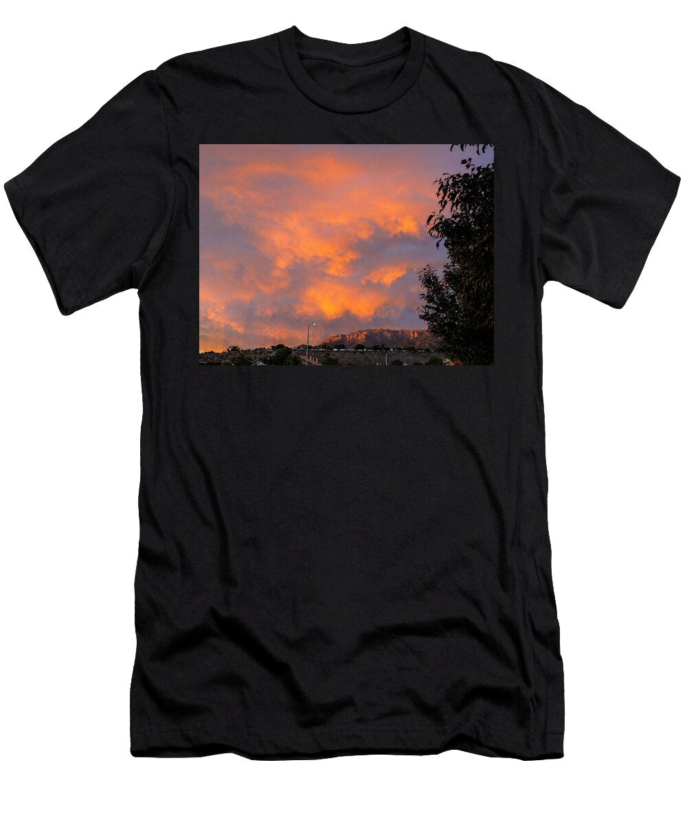 Sunset Over Mountain Ridge Mario G Rivera T-Shirt
