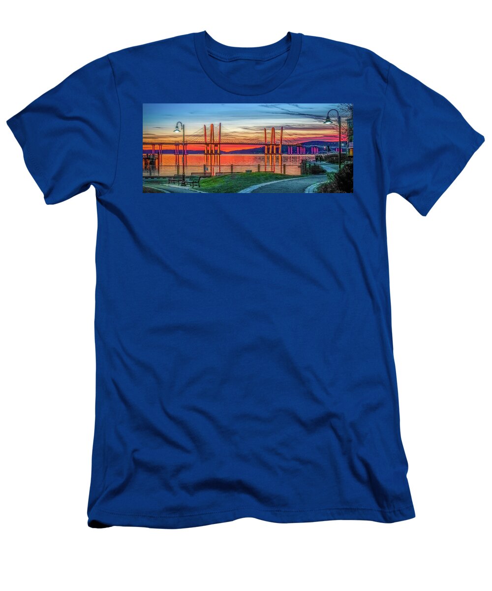 Sunset Over the Bridge Jeffrey Friedkin T-Shirt
